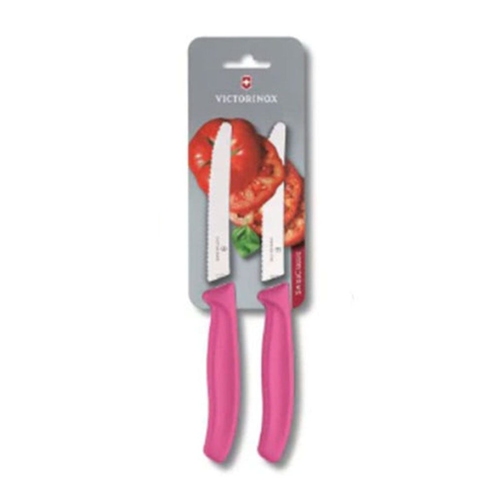 Victorinox Round Tip Steak & Tomato Knife 2pcs 11 cm