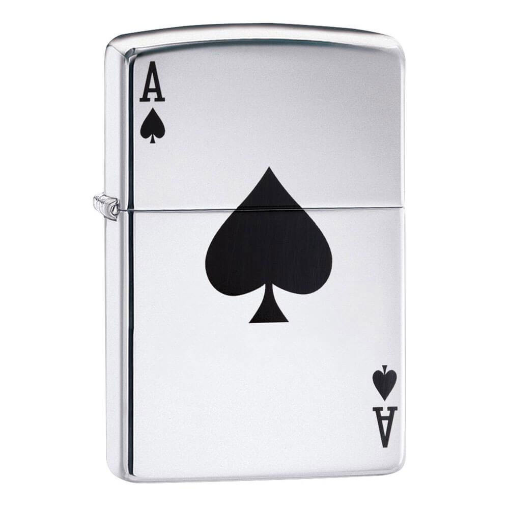 Zippo Lucky Ace High Polished Chrome Lighter