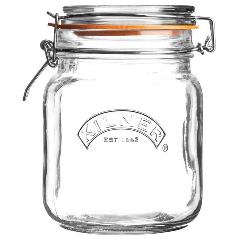 Kilner Clip Top Square Jar (Clear)