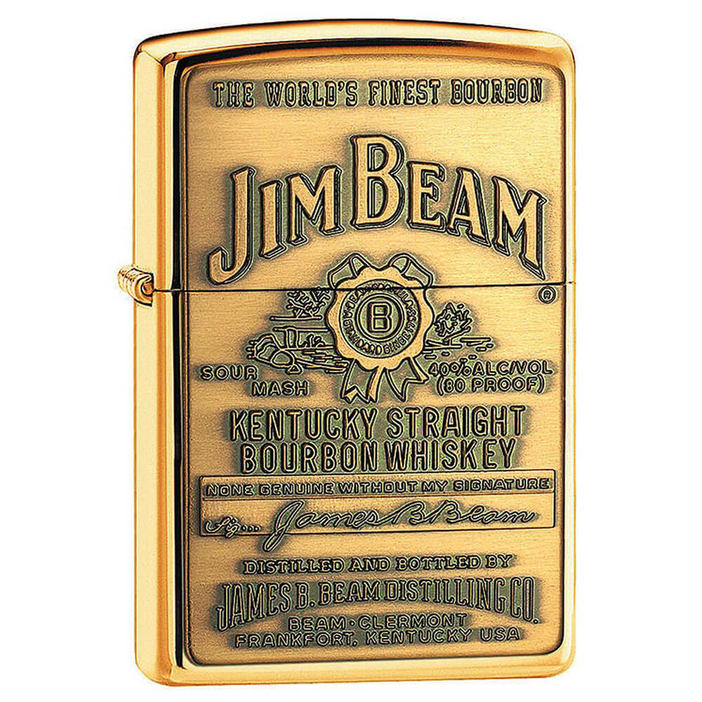 Jim Beam Full Label Chip High Polish Lighter