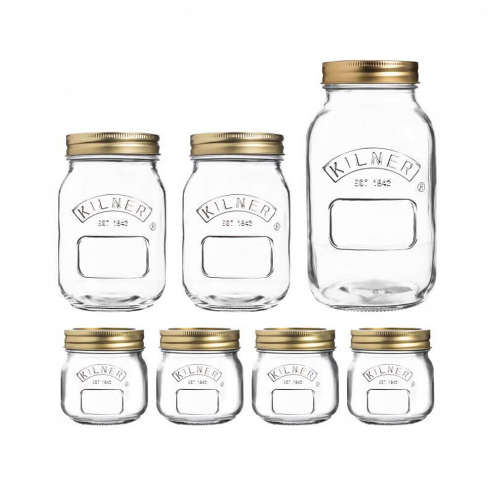 Kilner Preserving Glass Jar Set (7pcs)