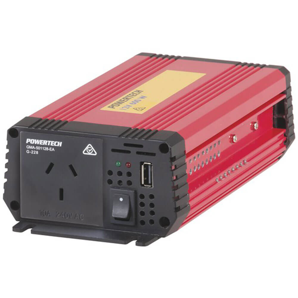 Inverter sinusovado modificado de 12VDC a 240 VAC con USB con USB