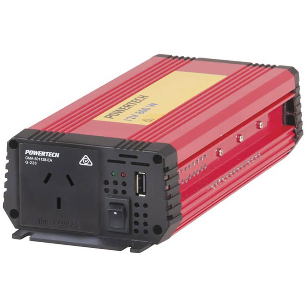 12VDC til 240VAC Modificeret Sinewave Inverter m/ USB