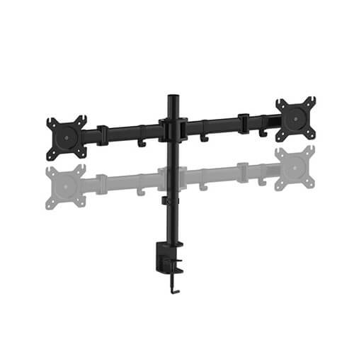 Monitor Desk Mount Double Bracket (Black)