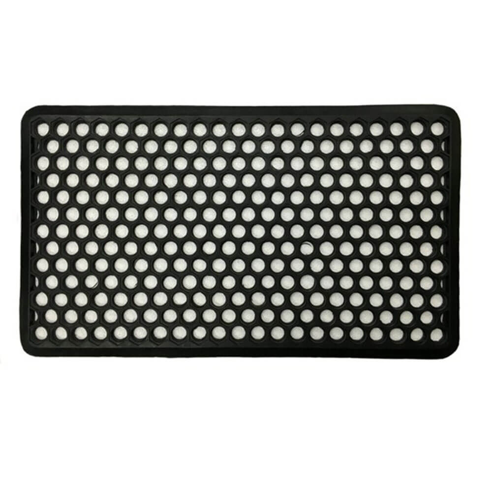 Versatile Black Door Mat for Floors or Doorways (710x410mm)