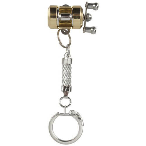 Gold Anodised Overhead Reel Keyring