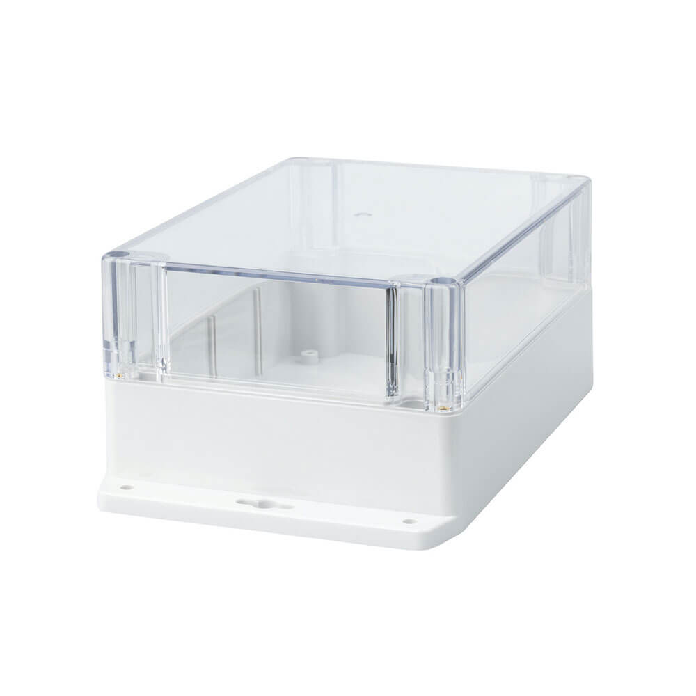 Policarbonato Clear Lid Gabinete com flange