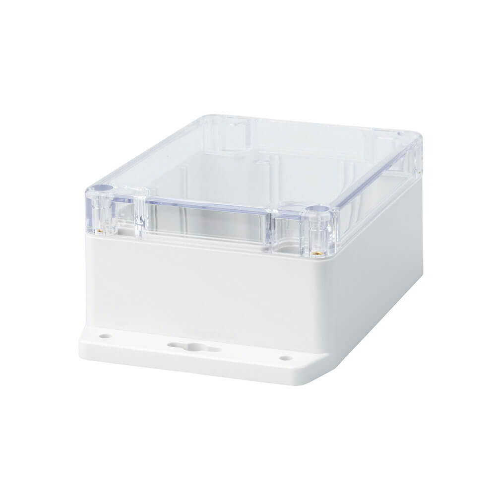 Policarbonato Clear Lid Gabinete com flange