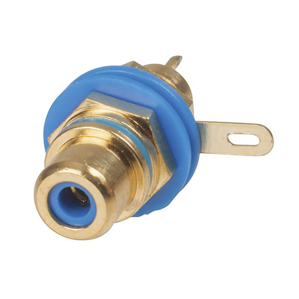 RCA Panel Mount Socket (goud)