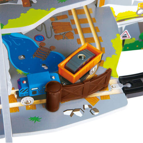 Hape Mighty Mountain Mine Wooden Train Set