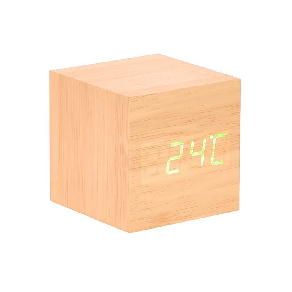 LED TROE CUBE DECK CLOCK W/ TEMP/ DATE DISPLAY