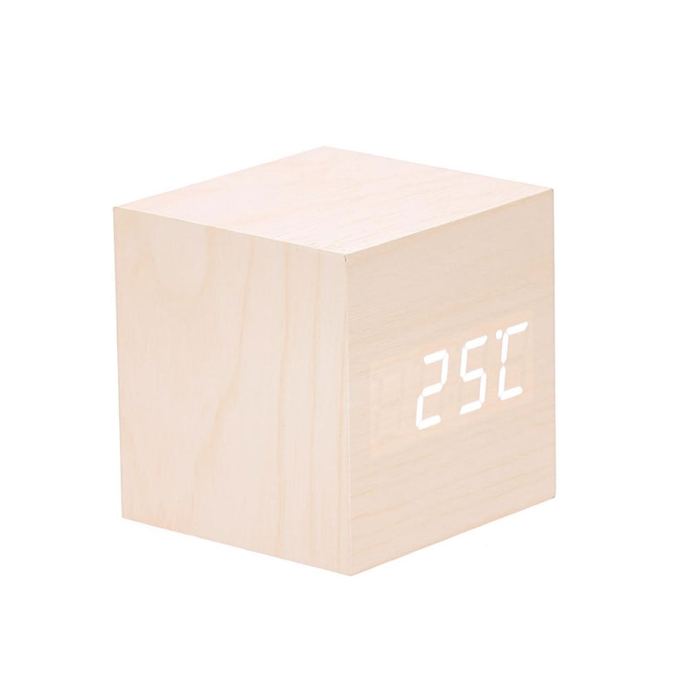 LED TROE CUBE DECK CLOCK W/ TEMP/ DATE DISPLAY