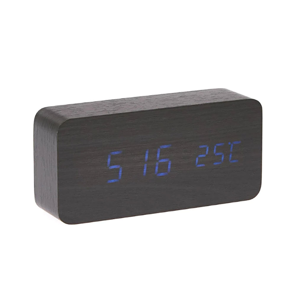 Cuboïdes LED Horloge de table avec affichage de température