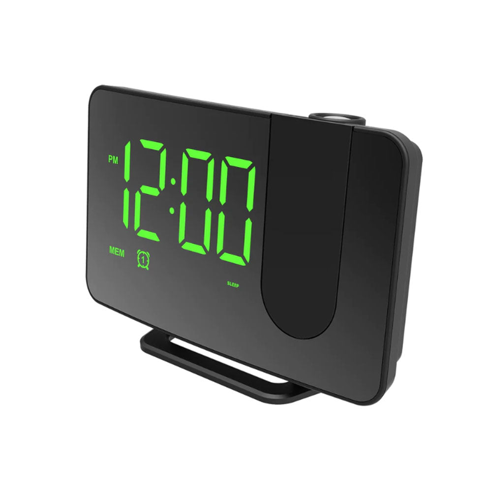 Reloj de radio digital LED con proyector