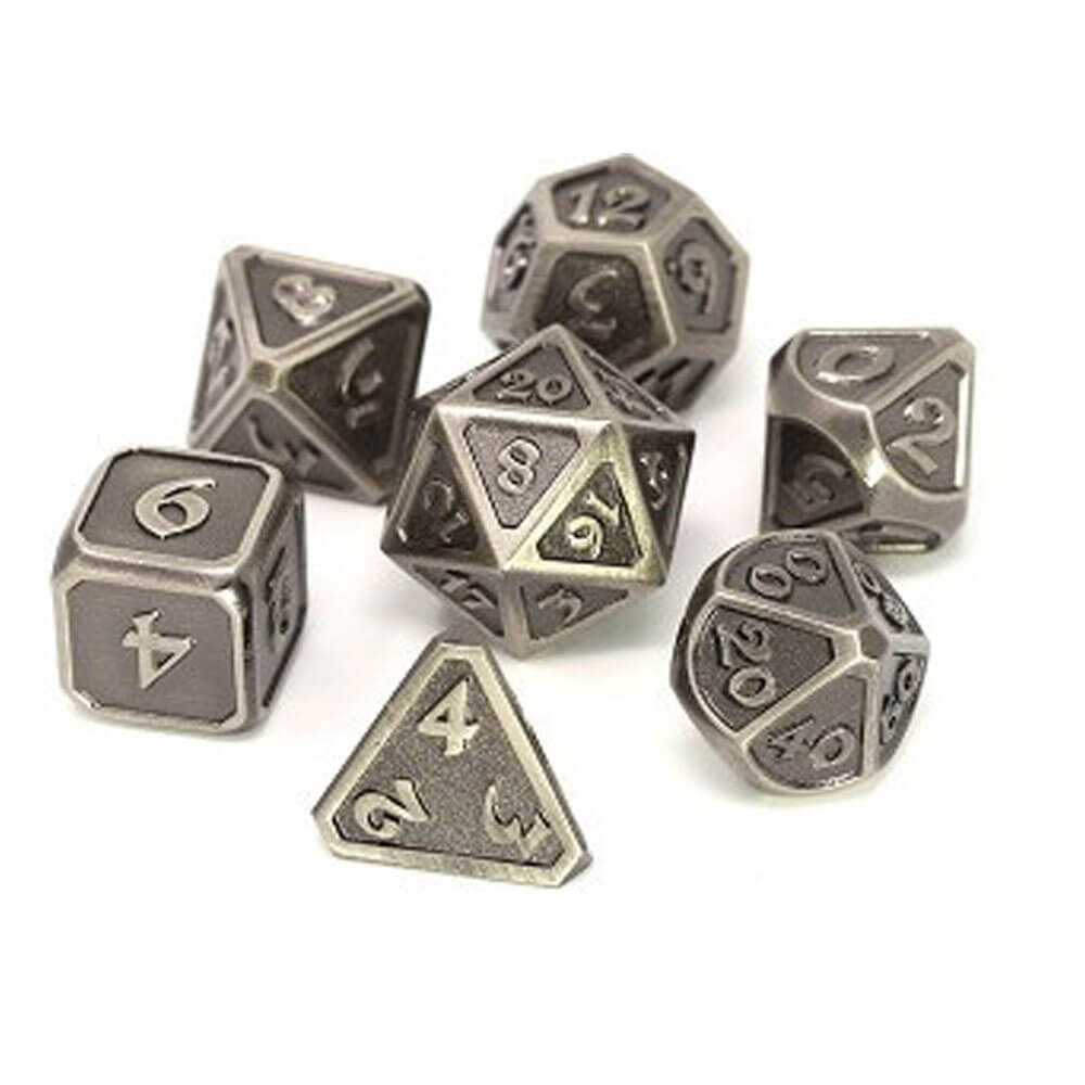 Terning metal sæt polyhedral mythica slagworn