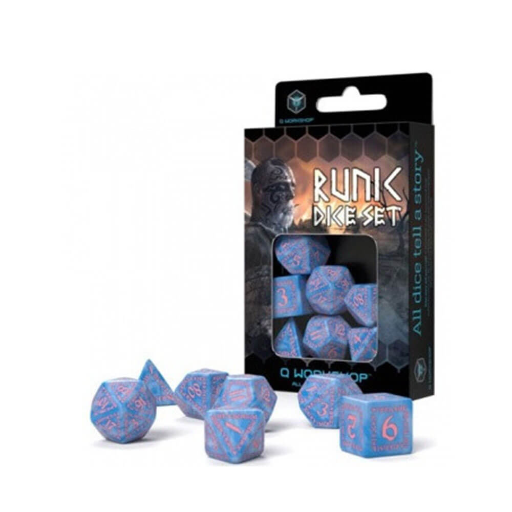 Runic Glacier & Pink Dice Set