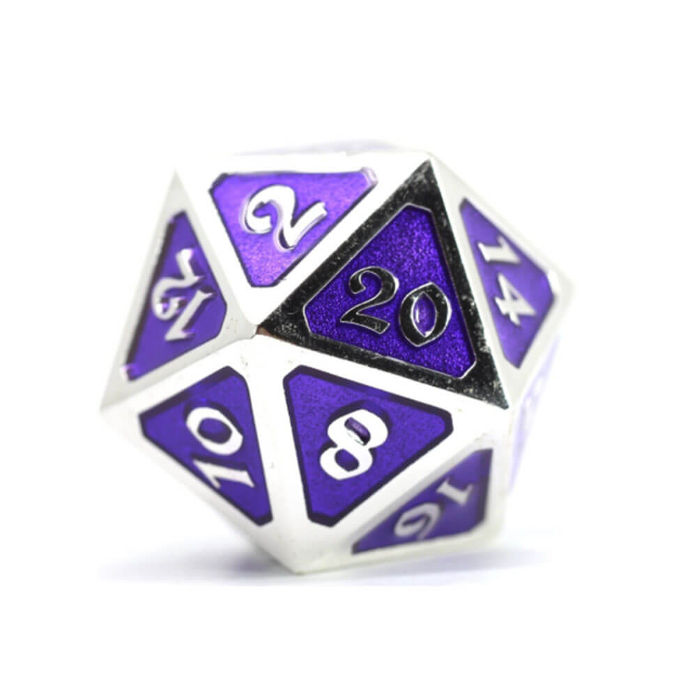 D20 Dice Metal Mythica Platinum (singiel)