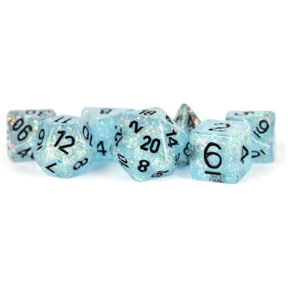 MDG Resin Flash Dice Set 16 mm Polyedral