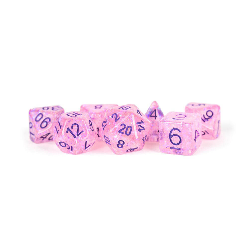 MDG Resin Flash Dice Set 16 mm Polyedral