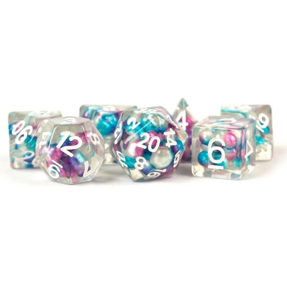 Resin Pearl Poly Dice Set 16mm