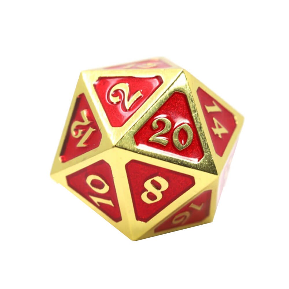 D20 dice metal mythica (single)