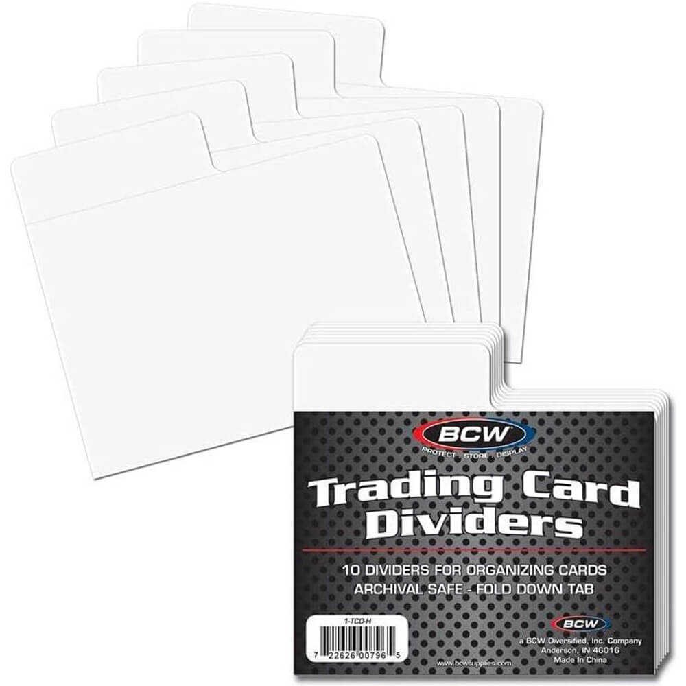 BCW Trading Card Dividers 10 par pack