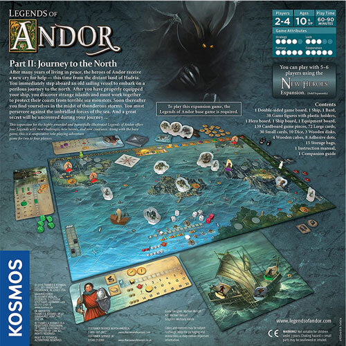 Legends of Andor Journey to The North Board Game