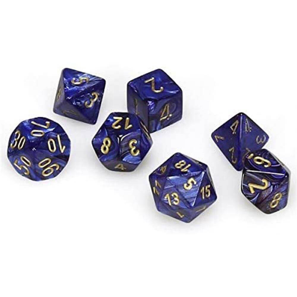 D7 Die Set Dice Scarab Polyhedral (7 terninger)