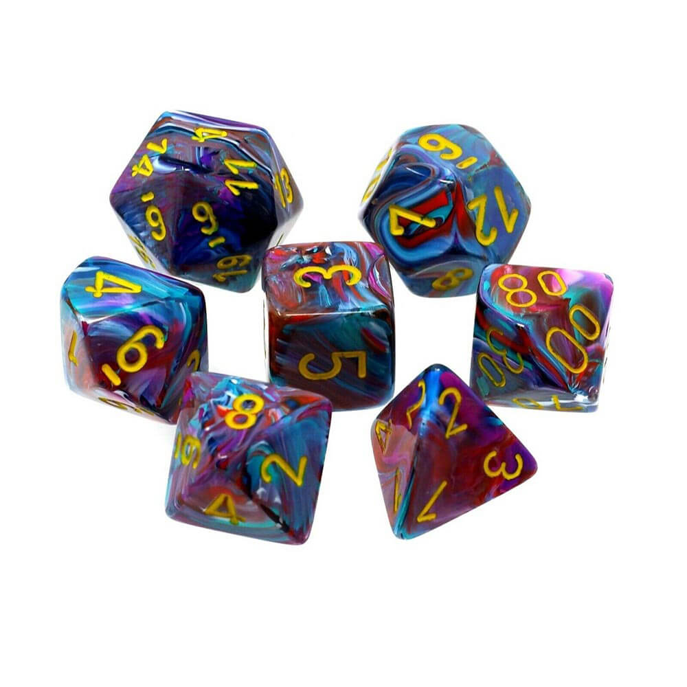 D7 Die Set Dice Festive Polyédrique (7 dés)