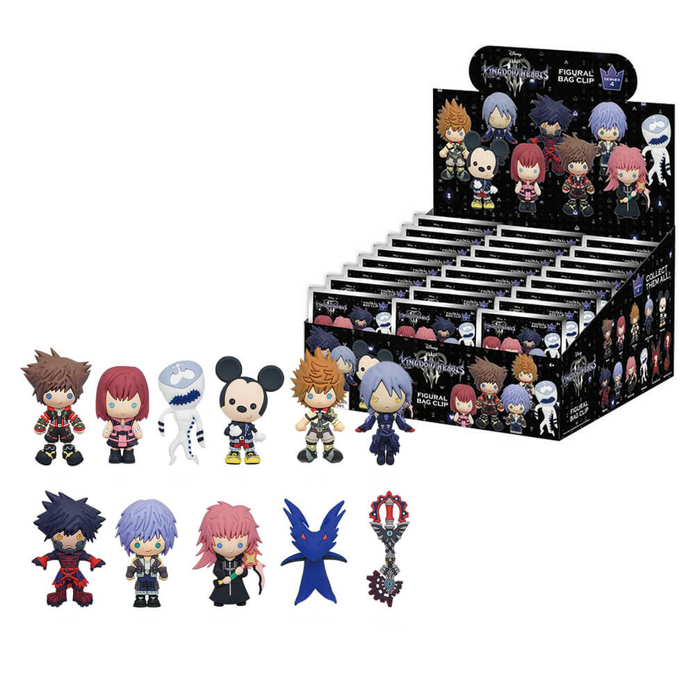 Schlüsselanhänger 3D Blind Bag Kingdom Hearts (24 Stück)