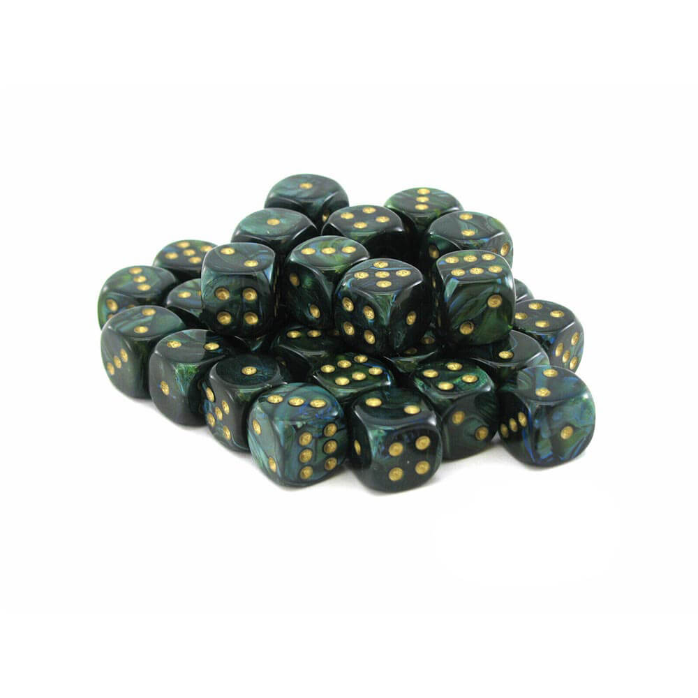 D6 DICE SCARAB 12 mm (36 terninger)