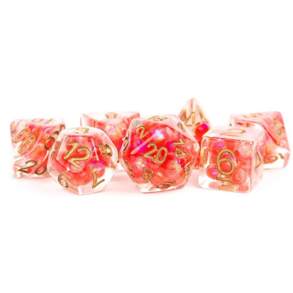 Resin Pearl Polyhedral Dice Set 16mm