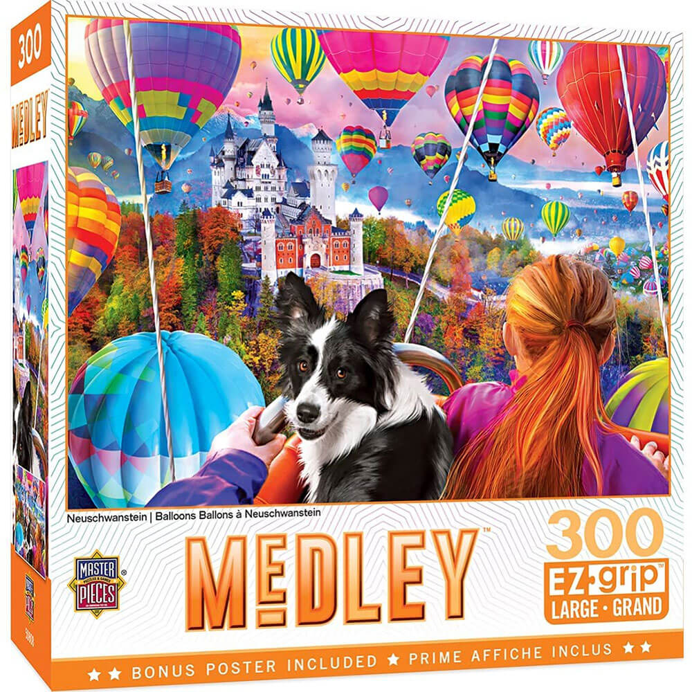 Obras -primas ezgrip medley 300pc quebra -cabeça