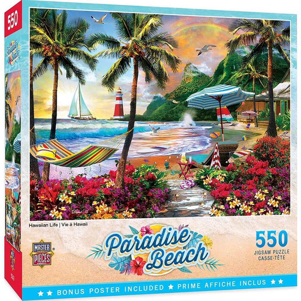 Masterpieces Paradise Beach 550pc puslespil