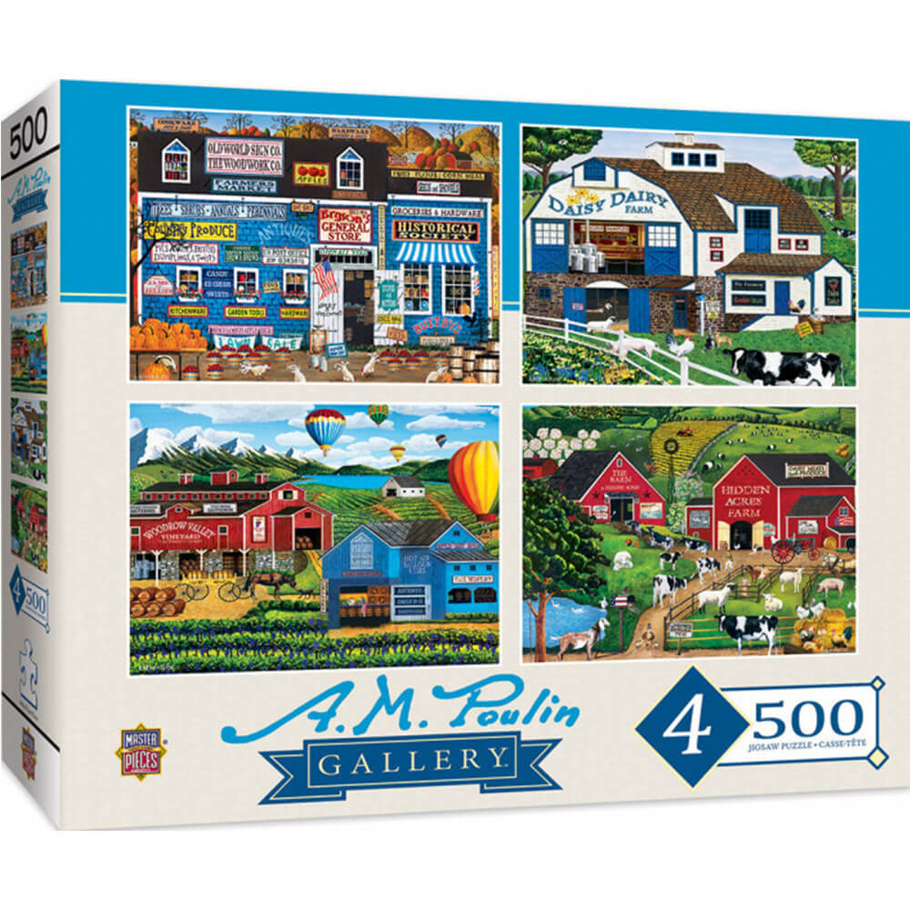 Puzzle des chefs-d'œuvre 4-pack 500pc