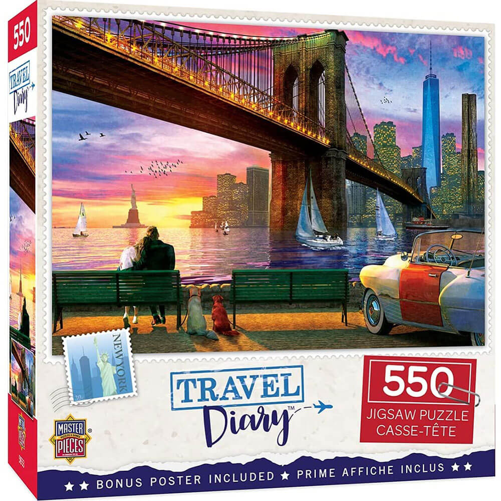 Masterpieces Travel Diary 550pc puslespil