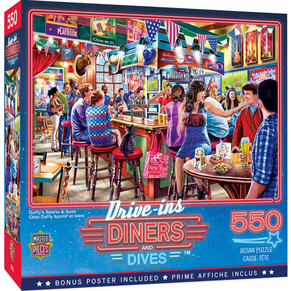 Drive-ins Diners & Dives 550pc puslespil