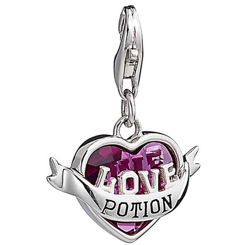 Harry Potter Silver Love Potion Charme avec Crystal