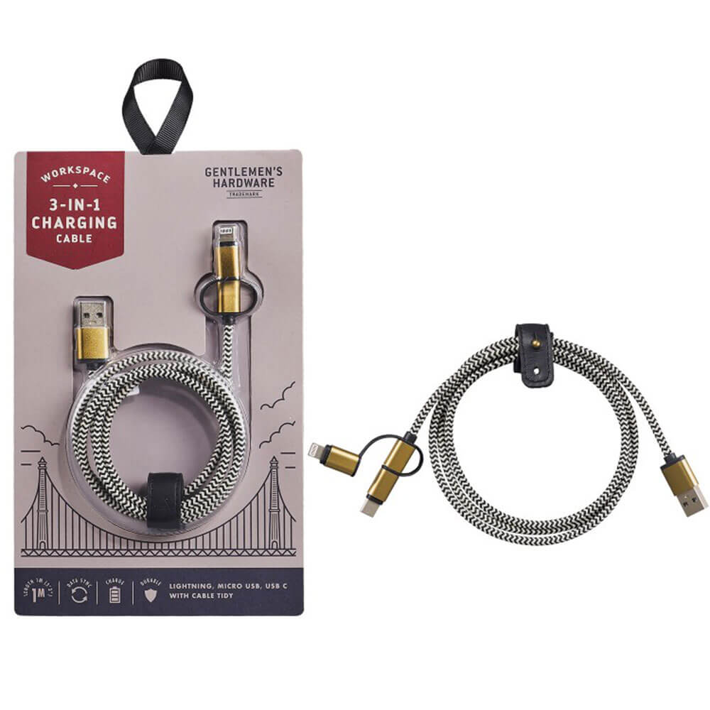 Cavo di ricarica hardware 3-in-1 di Gentlemen