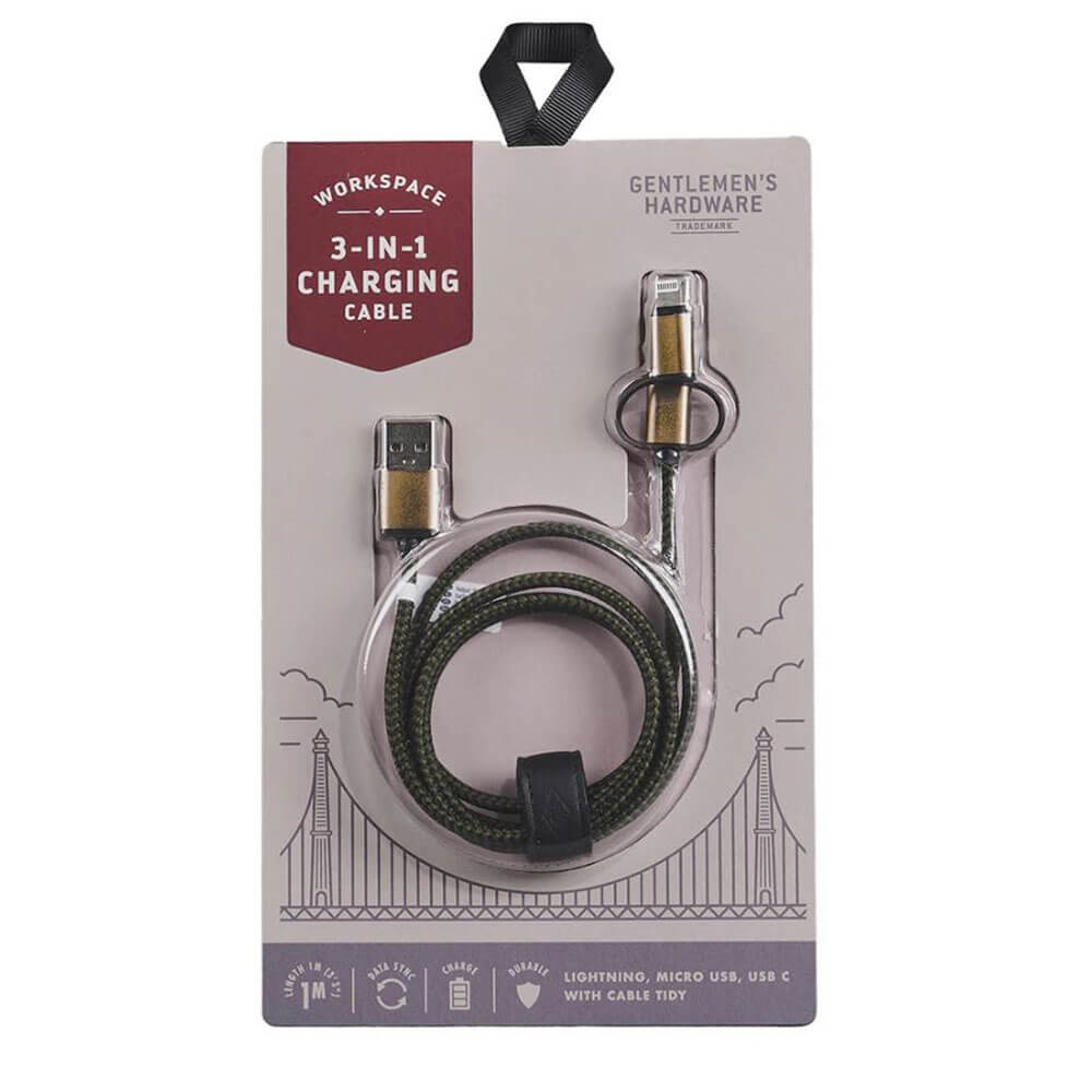 Cavo di ricarica hardware 3-in-1 di Gentlemen