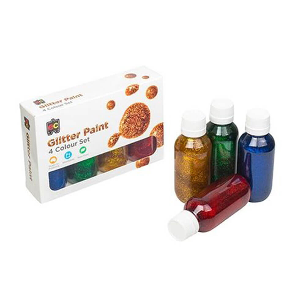 Set di vernice glitter EC 4pc assortiti 100 ml