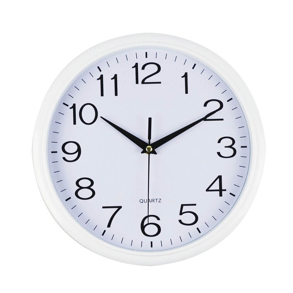 Italplast Round Clock 30 cm Face blanc