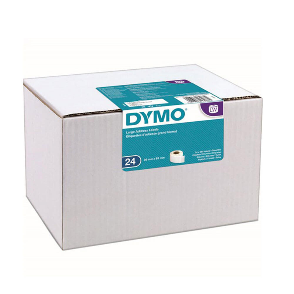 Dymo grande indirizzo etichetta carta 36x89mm bianco