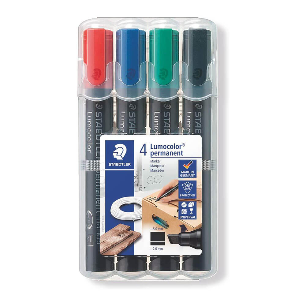 Staedtler Lumocolor Chisel Tip Marker blandad