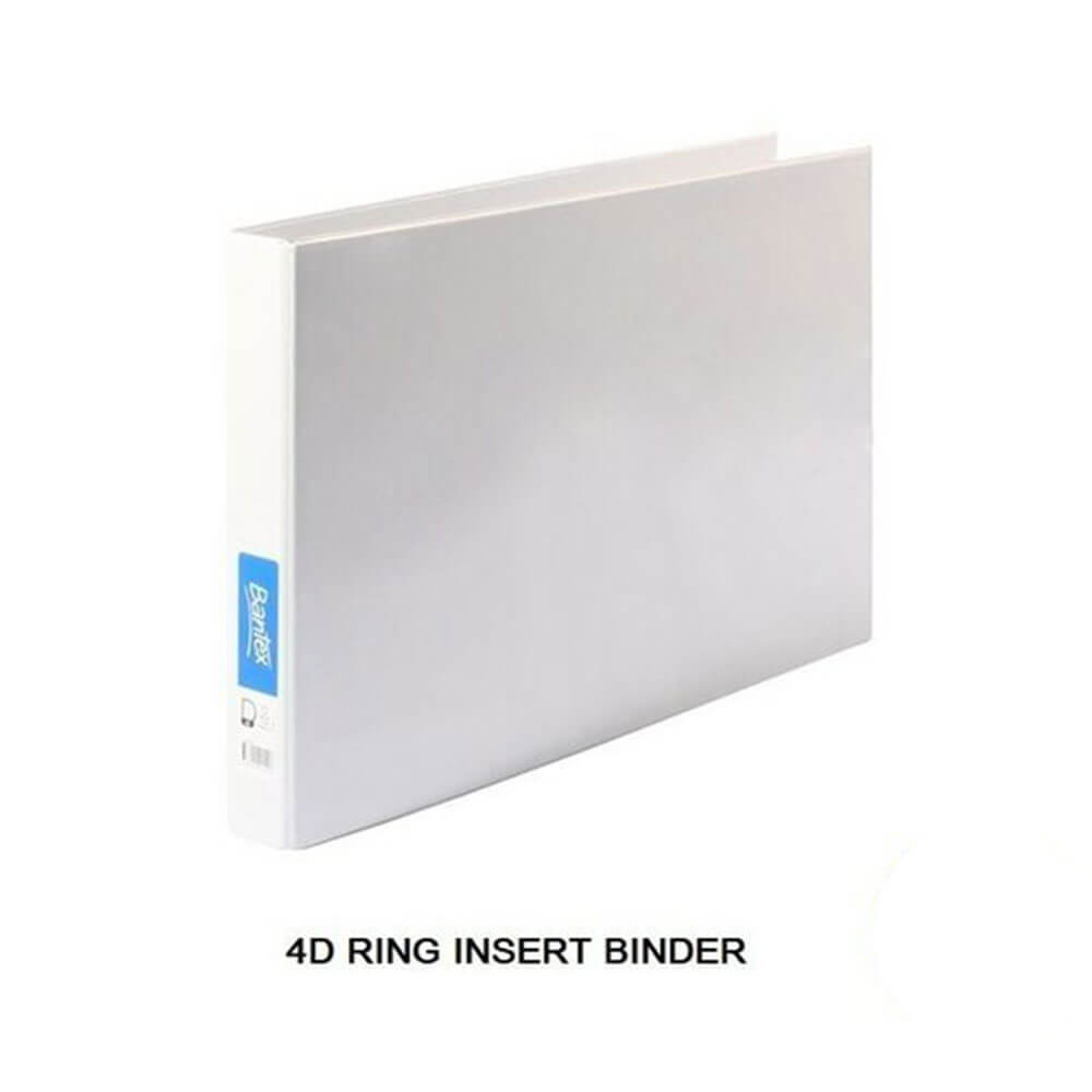 Bantex Landscape Insert Binder White 25 mm A3