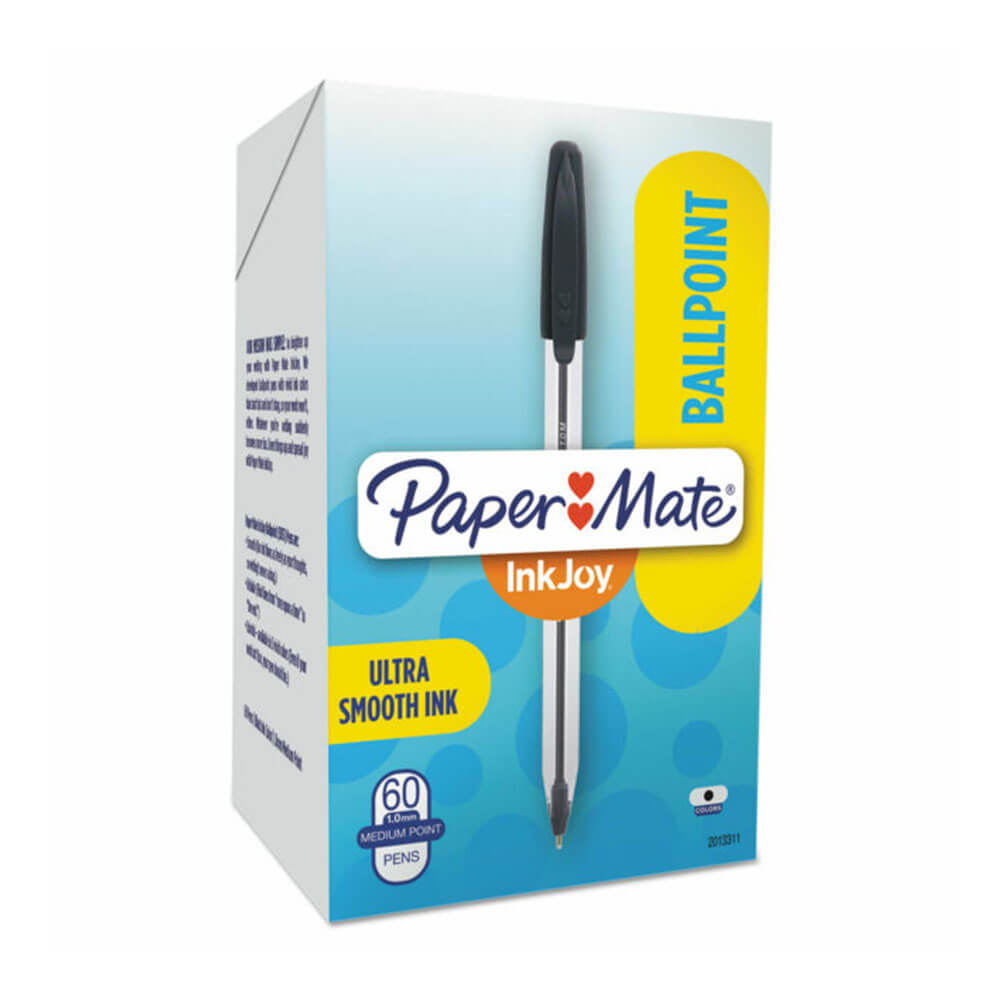  Papermate Inkjoy Stift mit mittlerer Spitze, 1,0 mm, 60 Stück