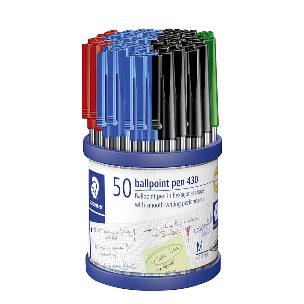 Staedtler Stick Pen Medium Ballpond 50/Cup