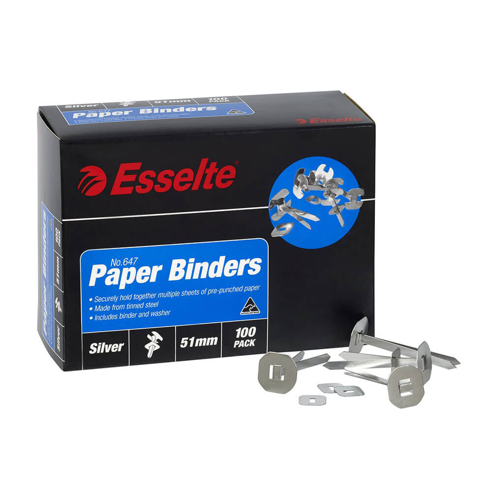 ESSELTE PAPIER BINDERS (100 pk)