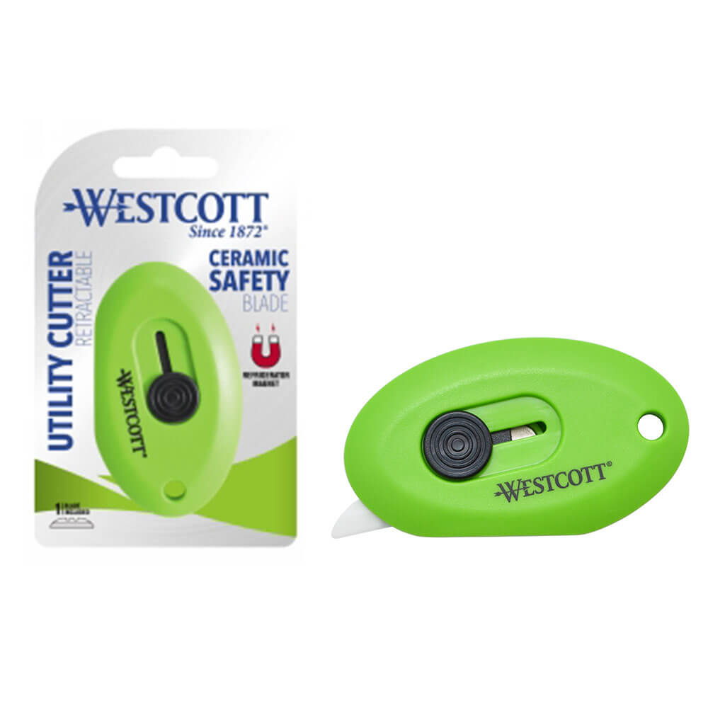 Westcott Retractable Ceramic Box Cutter (Green)