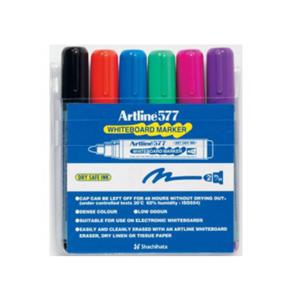 Artline Whiteboard Marker 3 mm Bullet assorti